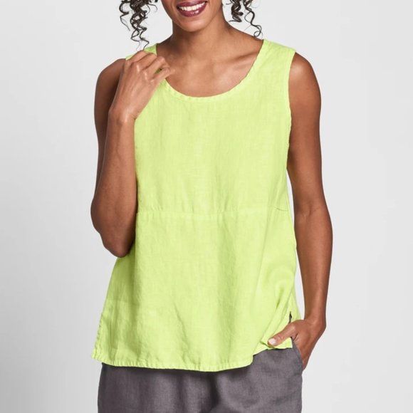 Flax Tops - Flax Boxy Tank Linen